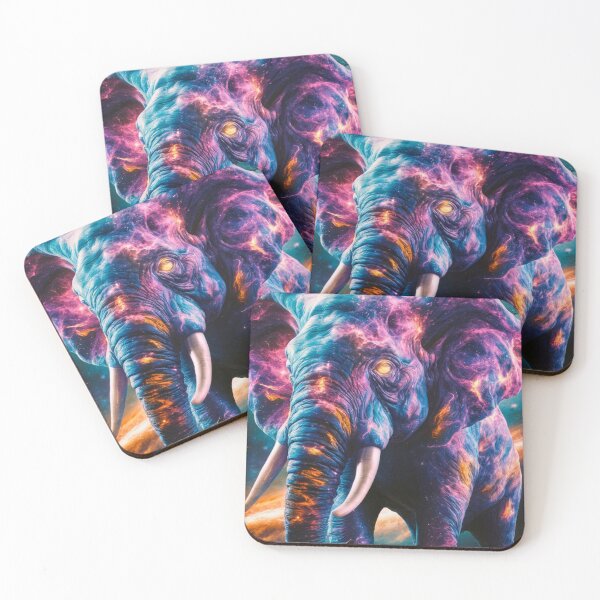 Item preview, Elephant Portrait. fantasy elephant, whimsical elephant designed and sold by ElephantVibes.