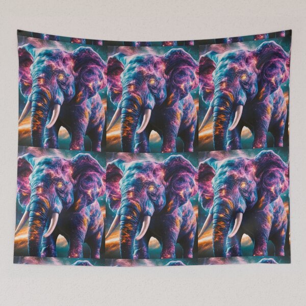 Item preview, Elephant Portrait. fantasy elephant, whimsical elephant designed and sold by ElephantVibes.