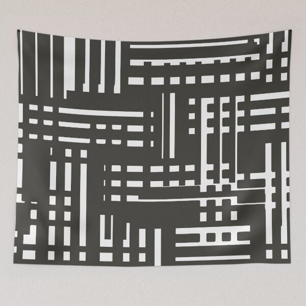 Item preview, Bigger And Bolder Black And White Linear Stripes designed and sold by patternsbyposh.