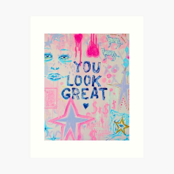 Item preview, "You Look Great" Collage designed and sold by lilywiik.