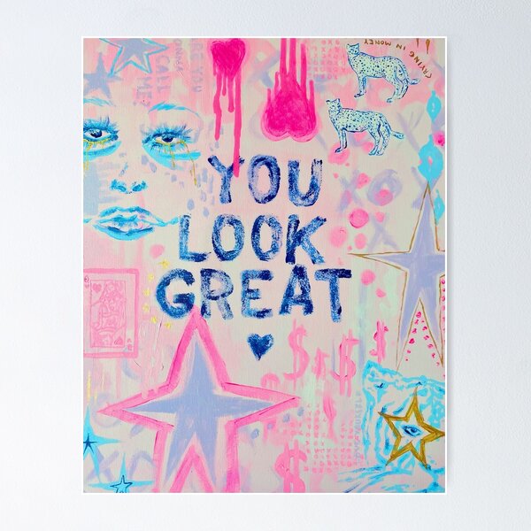 Item preview, "You Look Great" Collage designed and sold by lilywiik.