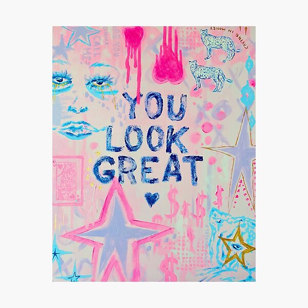 Item preview, "You Look Great" Collage designed and sold by lilywiik.