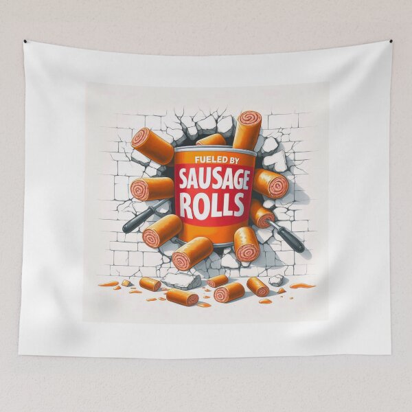 Item preview, Fueled by sausage rolls designed and sold by Thedigital91.