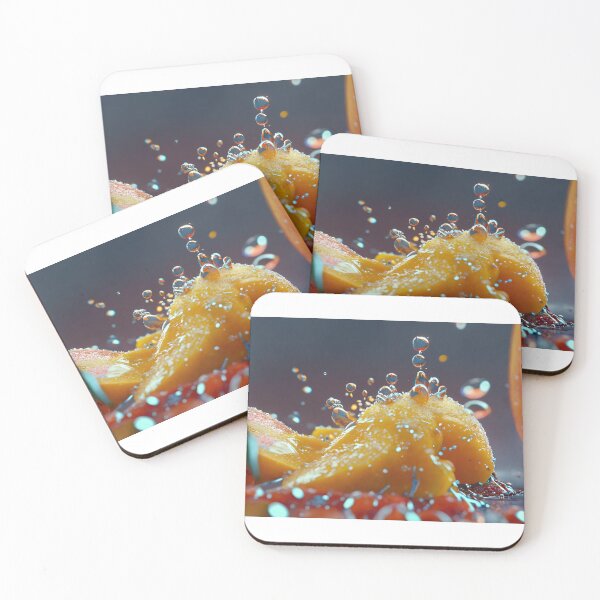 Item preview, Ripe mango with drops of juice designed and sold by ArteeInnovation.