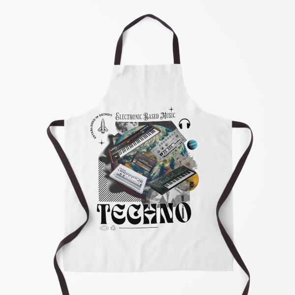 Item preview, TECHNO - Gear Head (Black) designed and sold by Discothreadz.