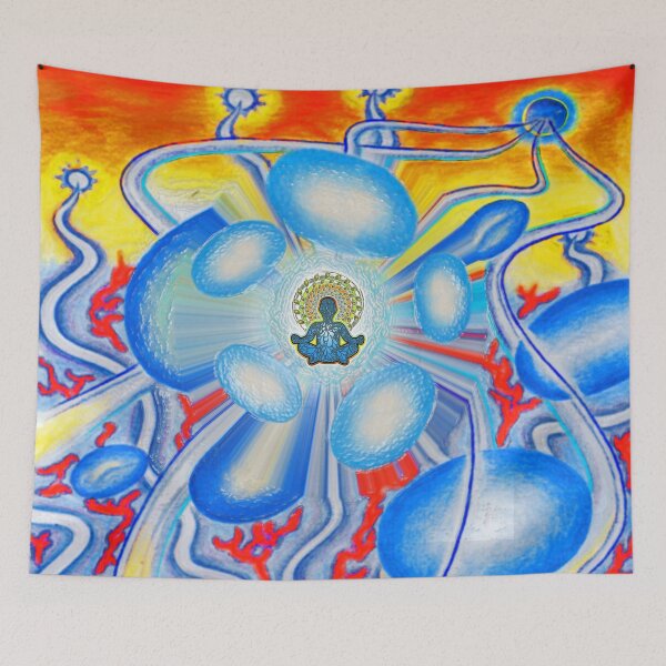 Item preview, ElectricalForceMeditation-LightBlue-ALt designed and sold by Klaus Bremner (Autotelic Art).
