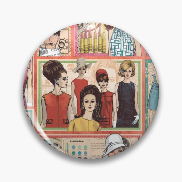 Item preview, Gráfico Collage de moda de los años 60 designed and sold by BernieceWindler.
