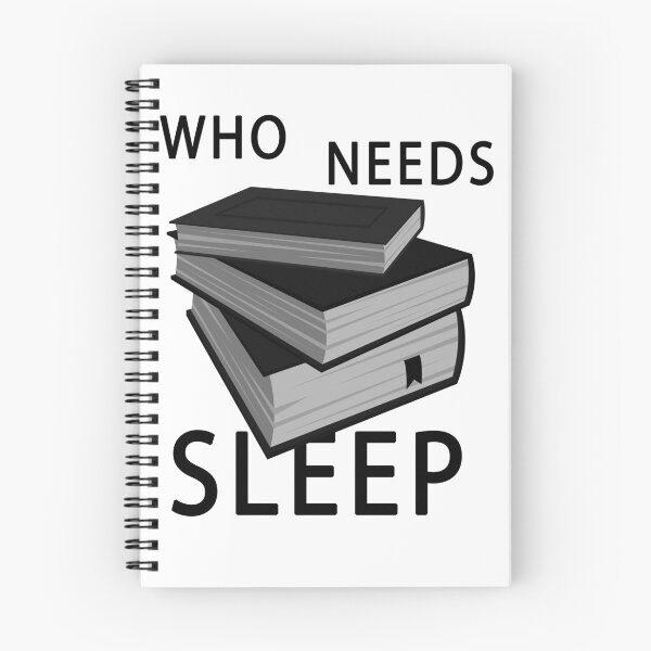 Item preview, Who Needs Sleep Book Stack designed and sold by Odd-it-tees.