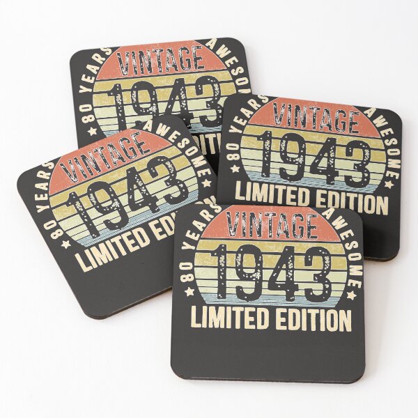 Item preview, 80 Years Of Being Awesome Vintage 1943 Limited Edition   designed and sold by EldonBogisic.