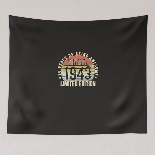 Item preview, 80 Years Of Being Awesome Vintage 1943 Limited Edition   designed and sold by EldonBogisic.