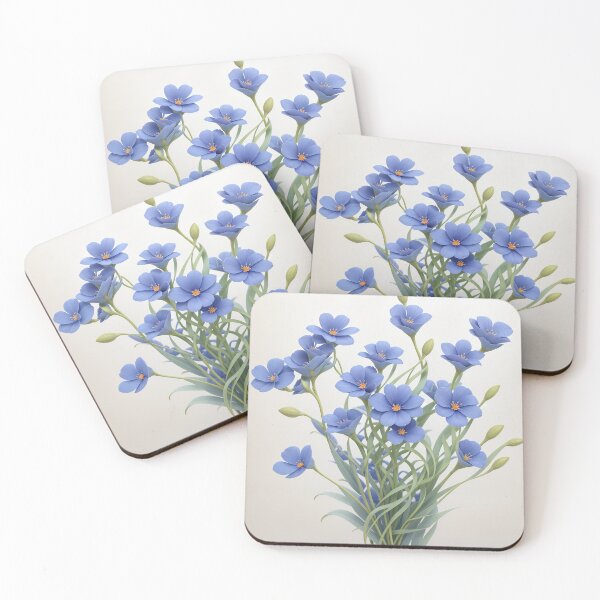 Item preview, The Cute Blue Flax. designed and sold by PatDoArt.
