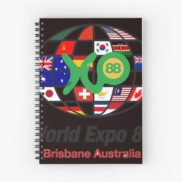 Item preview, expo 88 logo with flags designed and sold by MarmiLacharite.