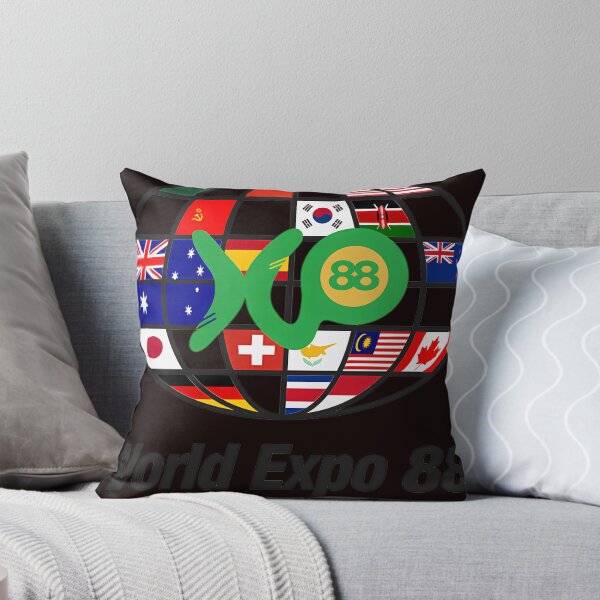 Item preview, expo 88 logo with flags designed and sold by MarmiLacharite.
