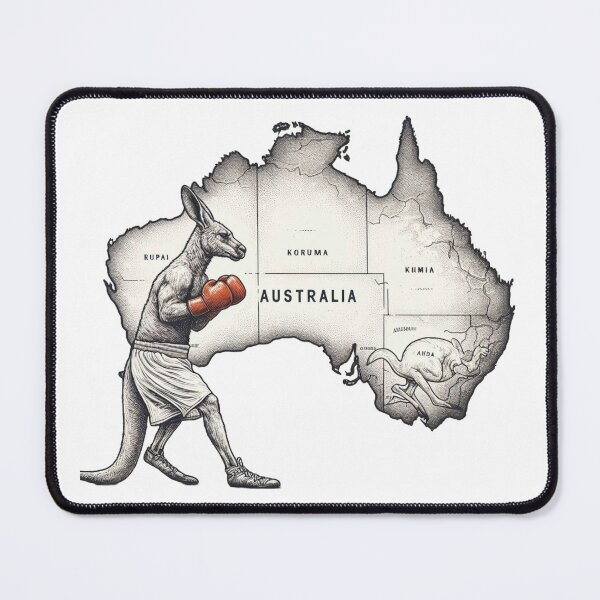 Item preview, boxing kangaroo australian red boxing glove designed and sold by Martial-Art-23.