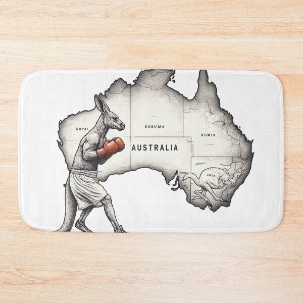 Item preview, boxing kangaroo australian red boxing glove designed and sold by Martial-Art-23.