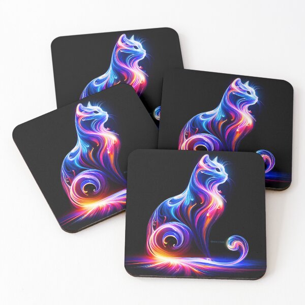 Item preview, Glowing Abstract Cat  designed and sold by avercelart.