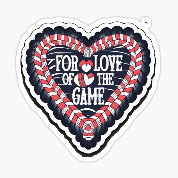 Item preview, Baseball Heart Lace - For Love of the Game Calligraphy designed and sold by NiftyWrx.