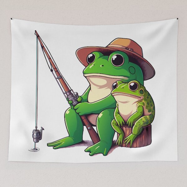 Item preview, Frog And Toad Fishing designed and sold by Designowner.