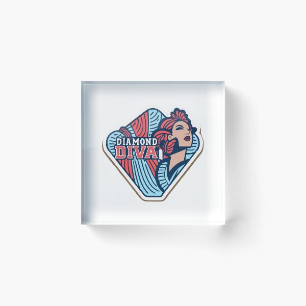 Item preview, Diamond Diva Baseball Abstract Graphic designed and sold by NiftyWrx.