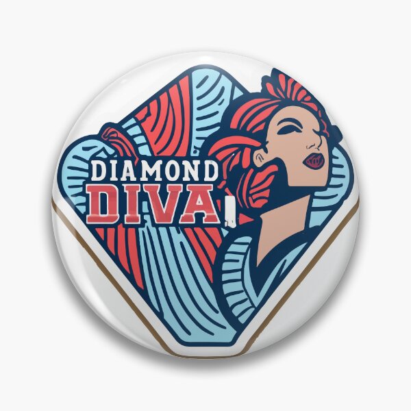 Item preview, Diamond Diva Baseball Abstract Graphic designed and sold by NiftyWrx.