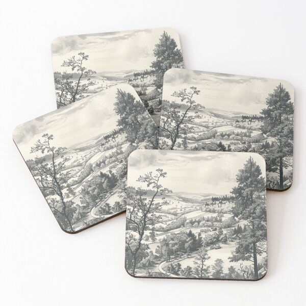 Item preview,  Toile de Jouy Pattern in Black and White designed and sold by EvgeniiaSim.