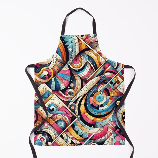 Item preview, a colorful abstract pattern with geometric shapes and swirls designed and sold by asbno19.