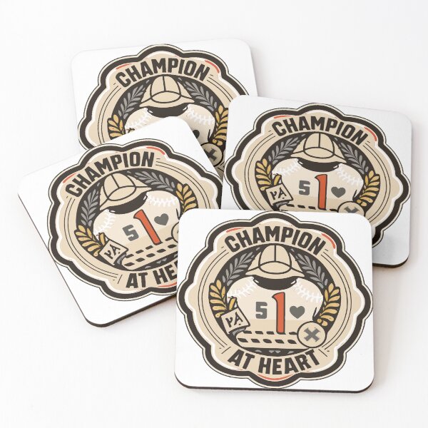 Item preview, Champion at Heart - Vintage Baseball Emblem designed and sold by NiftyWrx.