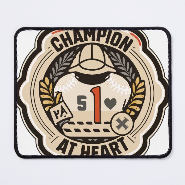 Item preview, Champion at Heart - Vintage Baseball Emblem designed and sold by NiftyWrx.
