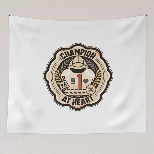 Item preview, Champion at Heart - Vintage Baseball Emblem designed and sold by NiftyWrx.
