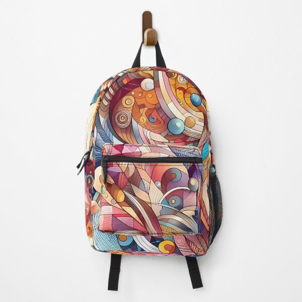 Item preview, a colorful abstract pattern with geometric shapes and swirls designed and sold by asbno19.