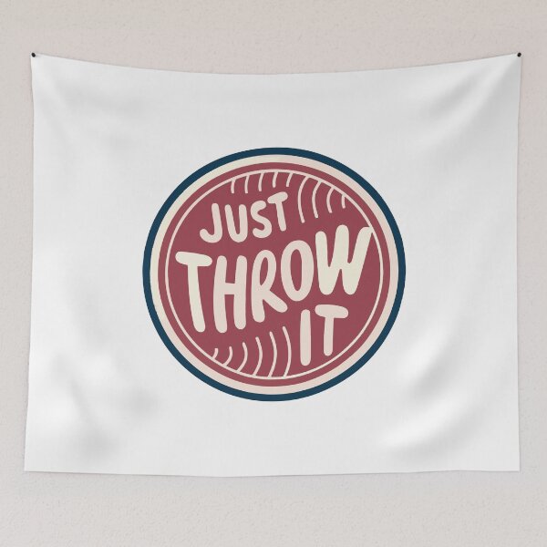 Item preview, Minimalist Baseball Just Throw It Design designed and sold by NiftyWrx.