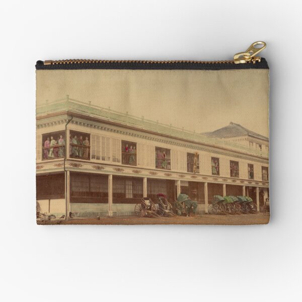 Jinpuro Brothel, Yokohama, Japan, 1890s Zipper Pouch