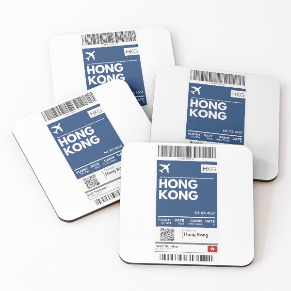 Item preview, Hong Kong Airplane Boarding pass designed and sold by RoamInk.
