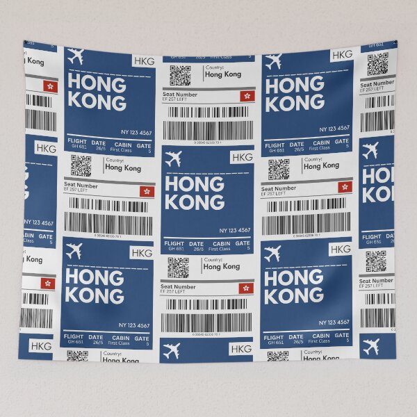 Item preview, Hong Kong Airplane Boarding pass designed and sold by RoamInk.
