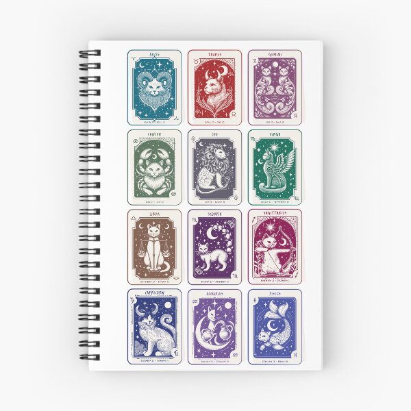 Artikelvorschau,  Sternzeichen Katze. Horoskop und Astrologie. entworfen und verkauft von caracoldepapel.