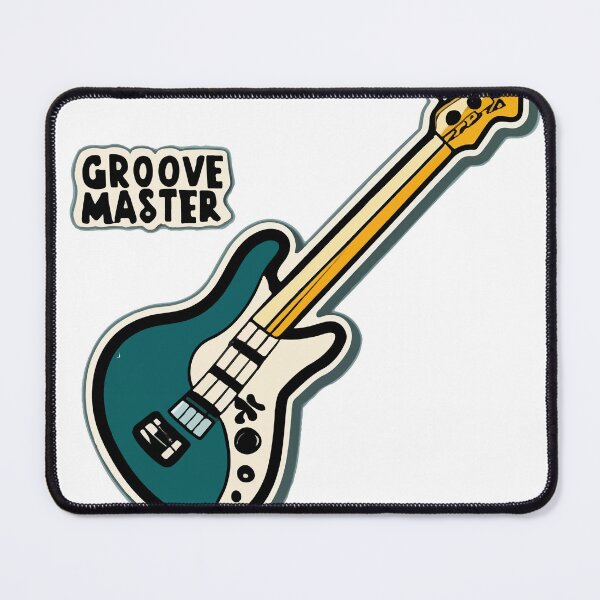 Item preview, Groove Master Bass Fretboard Illustration designed and sold by NiftyWrx.