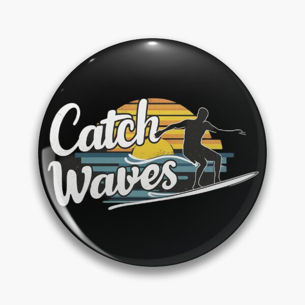 Item preview, Surfing with text ' Catch Waves' designed and sold by Tomasz  Siennicki.