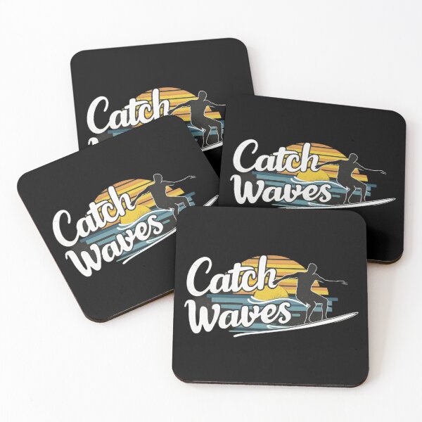Item preview, Surfing with text ' Catch Waves' designed and sold by Tomasz  Siennicki.