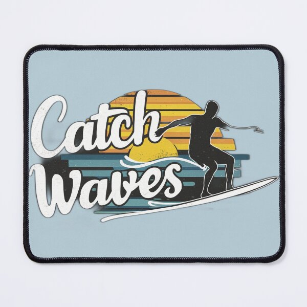 Item preview, Surfing with text ' Catch Waves' designed and sold by Tomasz  Siennicki.