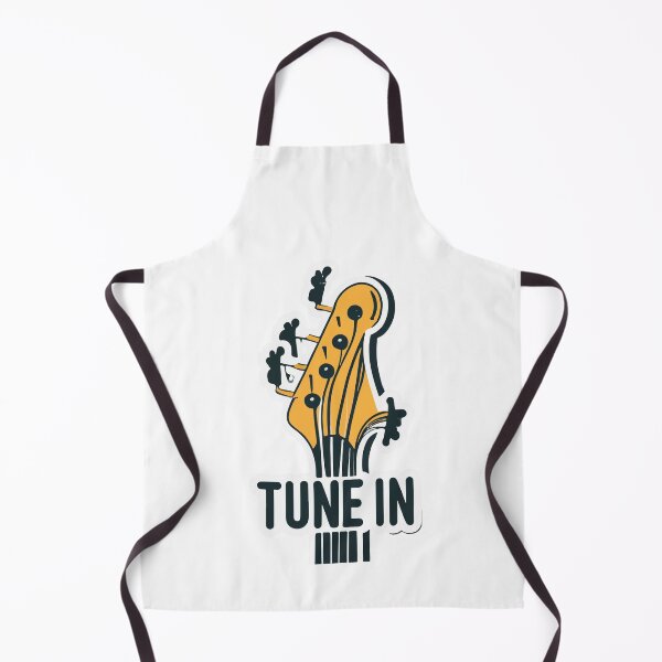 Item preview, Minimalist Bass Guitar Headstock 'Tune In' Design designed and sold by NiftyWrx.