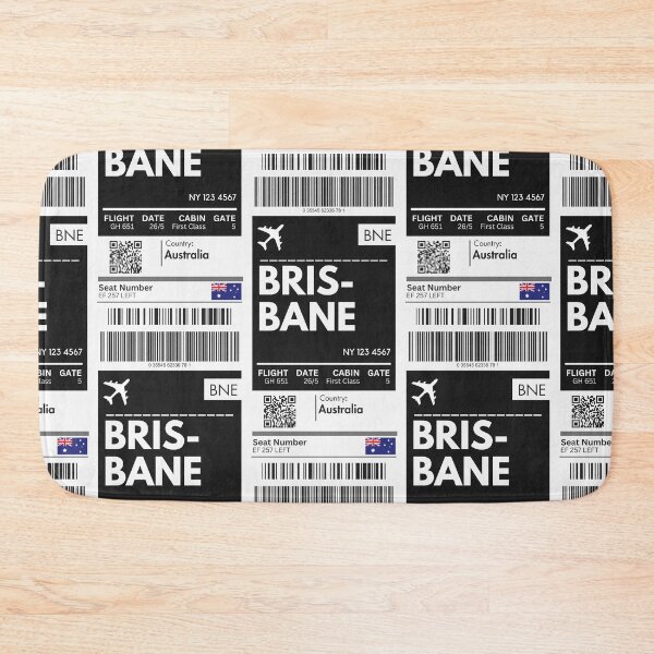 Item preview, Brisbane Airplane Boarding pass designed and sold by RoamInk.