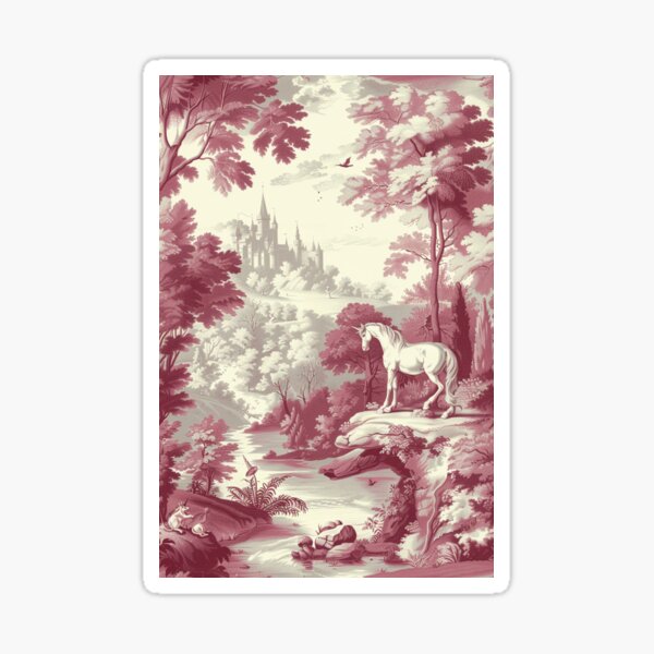 Item preview, Toile De Jouy in Red designed and sold by EvgeniiaSim.
