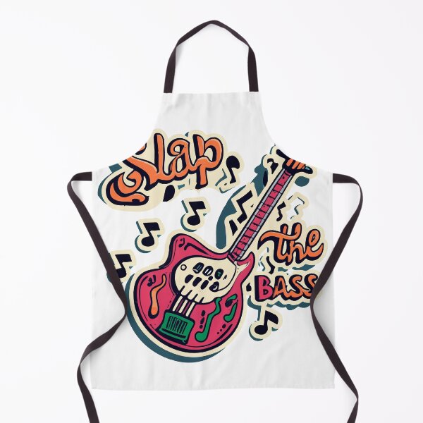 Item preview, Retro Bass Guitar Comic Style Design designed and sold by NiftyWrx.
