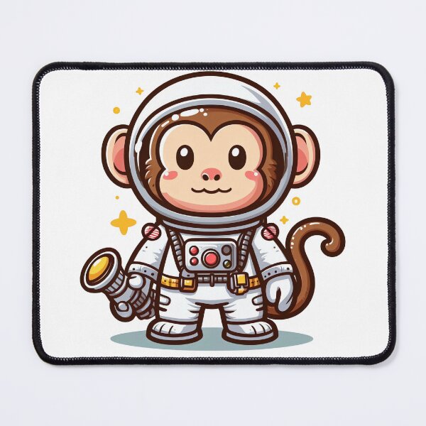 Item preview, cartoon monkey wearing an astronaut costume designed and sold by MzulhilmiZam.