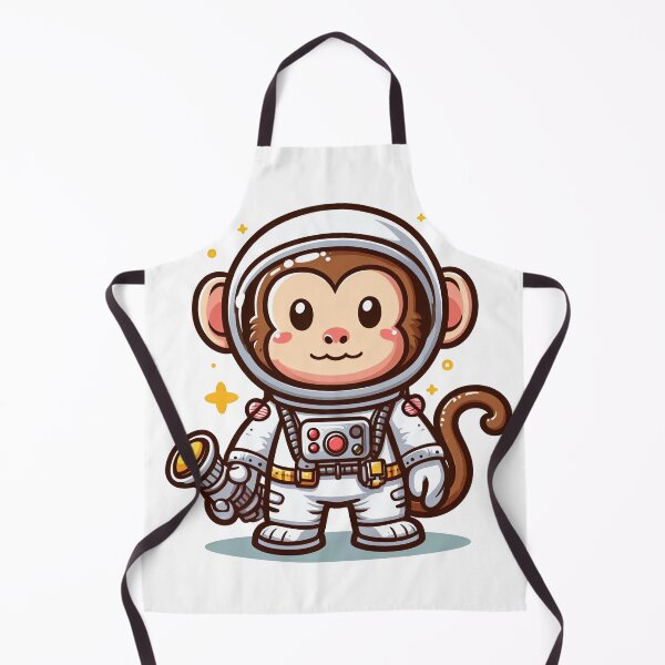 Item preview, cartoon monkey wearing an astronaut costume designed and sold by MzulhilmiZam.