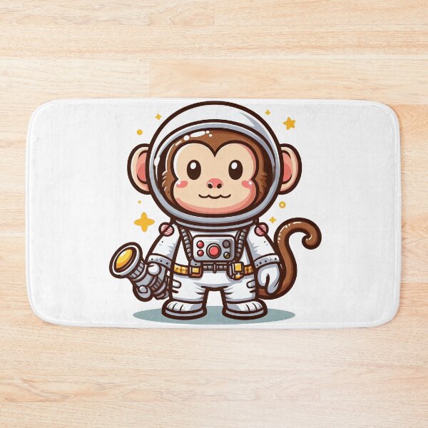 Item preview, cartoon monkey wearing an astronaut costume designed and sold by MzulhilmiZam.