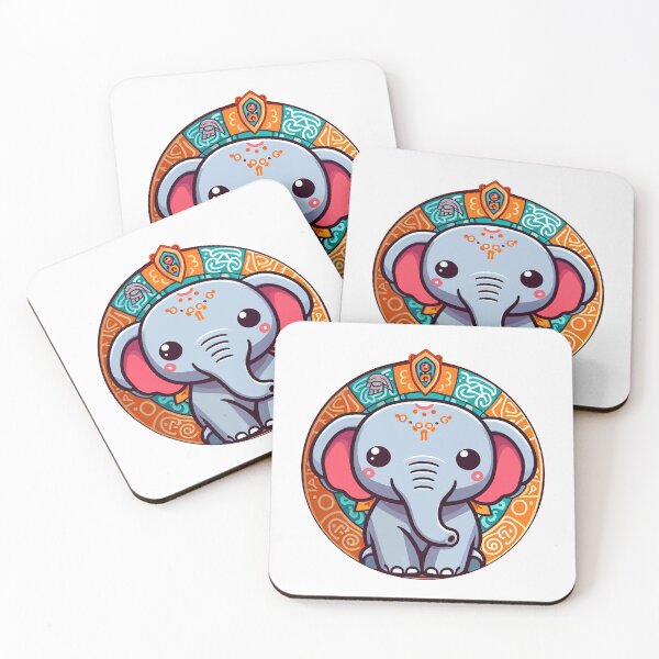 Item preview, Decorative Indian Elephant Illustration - Traditional Festive Artwork designed and sold by FarBeyound.