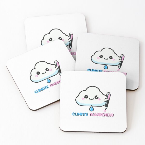 Item preview, Climate Awareness Cute Cloud Kawaii  designed and sold by inkflair2.