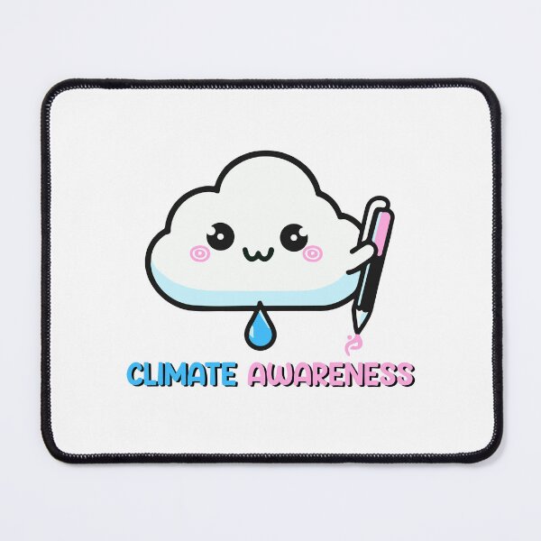 Item preview, Climate Awareness Cute Cloud Kawaii  designed and sold by inkflair2.