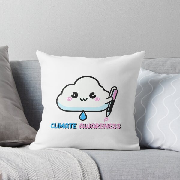 Item preview, Climate Awareness Cute Cloud Kawaii  designed and sold by inkflair2.